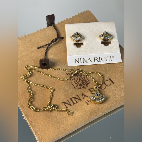 Nina Ricci Jewelry - Nina Ricci Necklace And Earrings With Dust Bag
